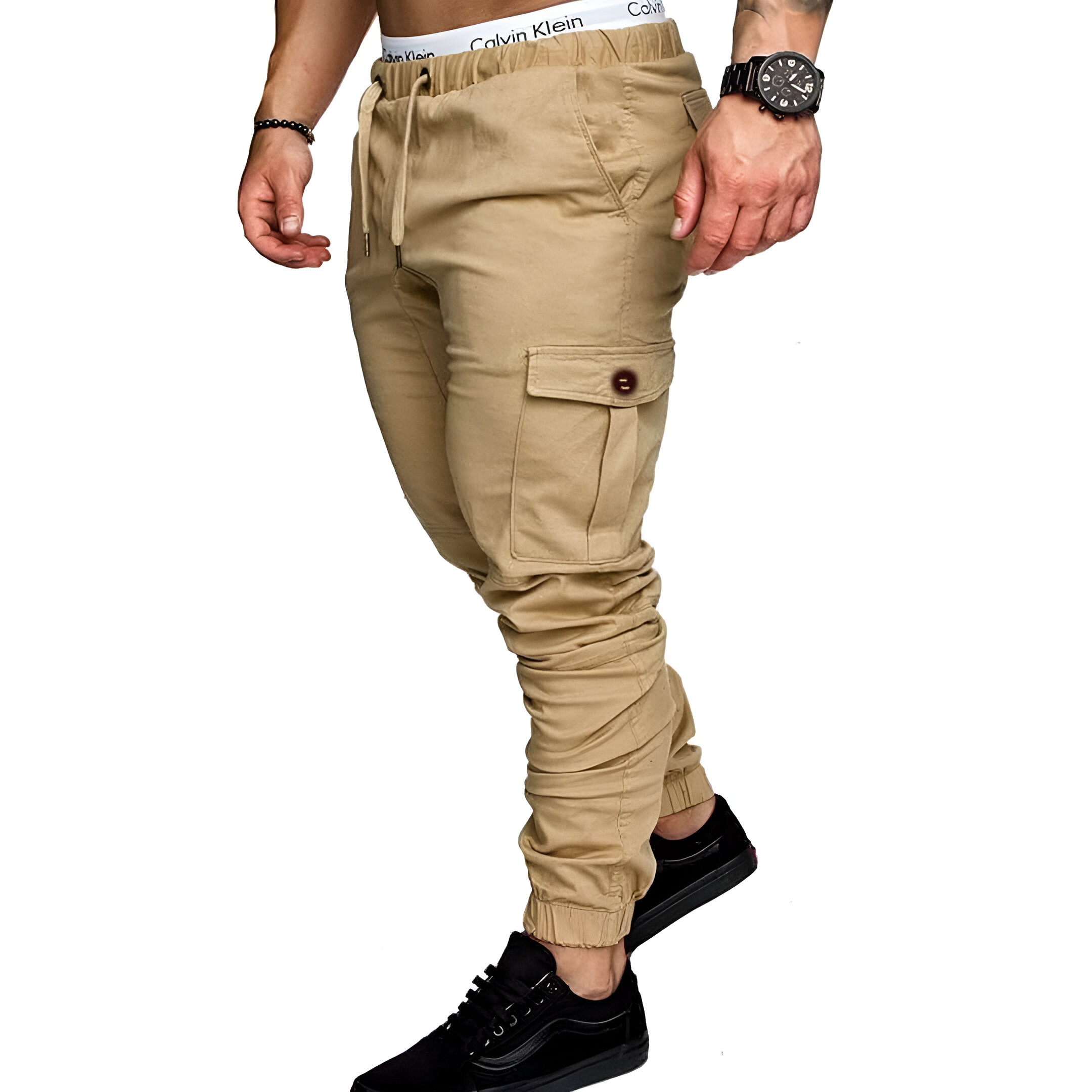 Premium 6 Pocket Cargo Jogger’s Pant For men’s – Khaki