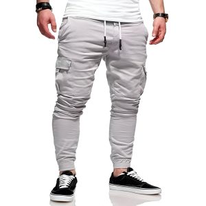 Premium 6 Pocket Cargo Jogger’s Pant For men’s – light ash